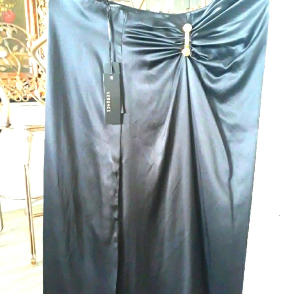 Versace silk asymmetrical skirt
